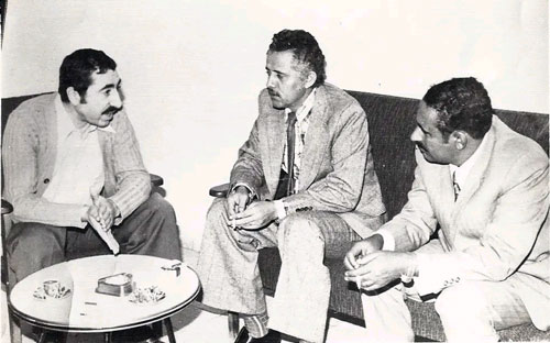 محمود عبدالله عشيش مع نائف حواتمه ثمانينات القرن الماضي