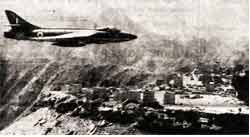 فلعة القارة اثناء قصف الطيران البريطاني عليها